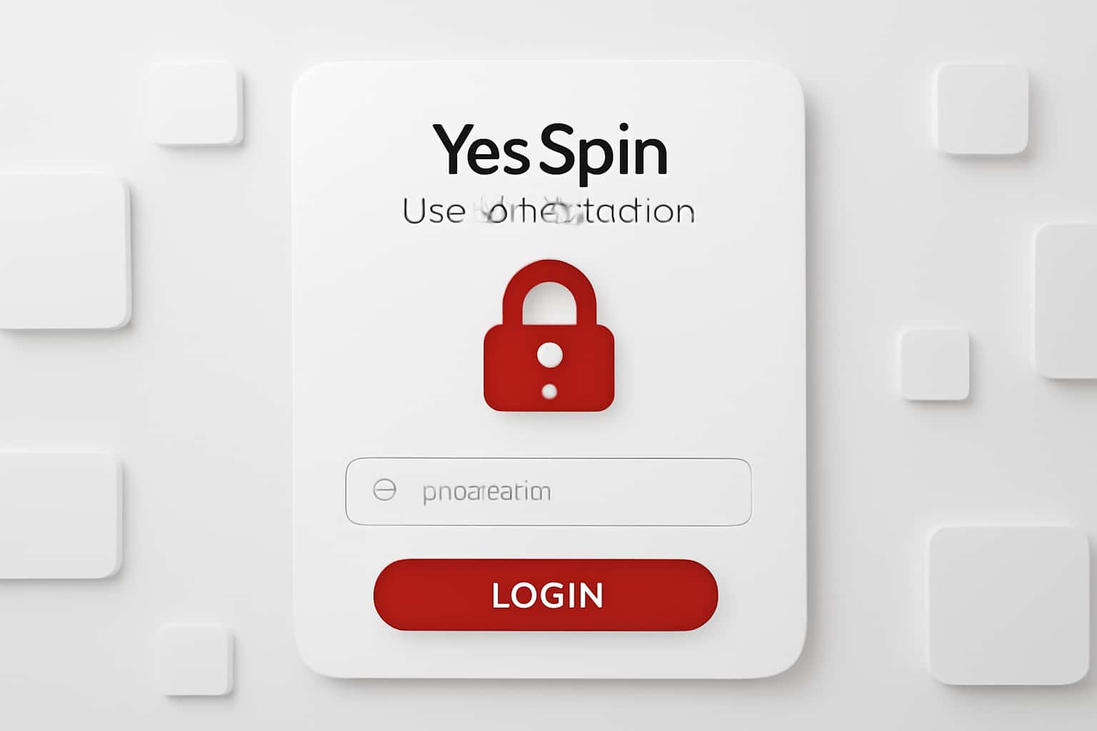 YesSpin User Authentication Interface