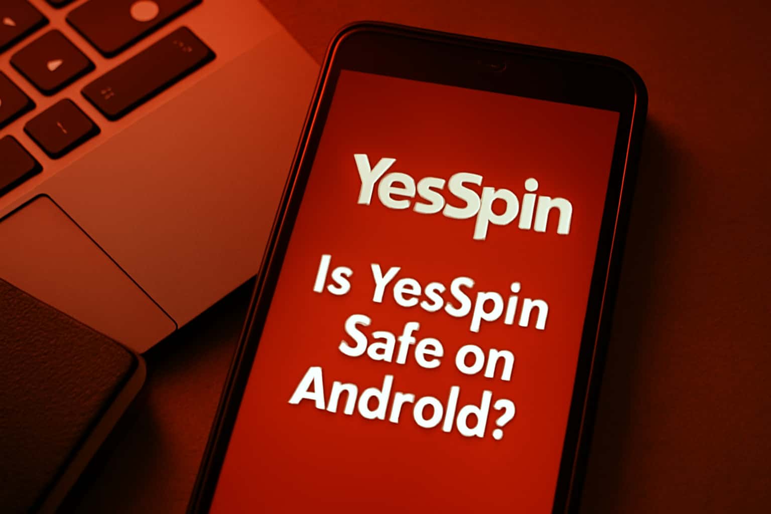 A visual representation of safety features in the YesSpin app for Android, emphasizing security measures.