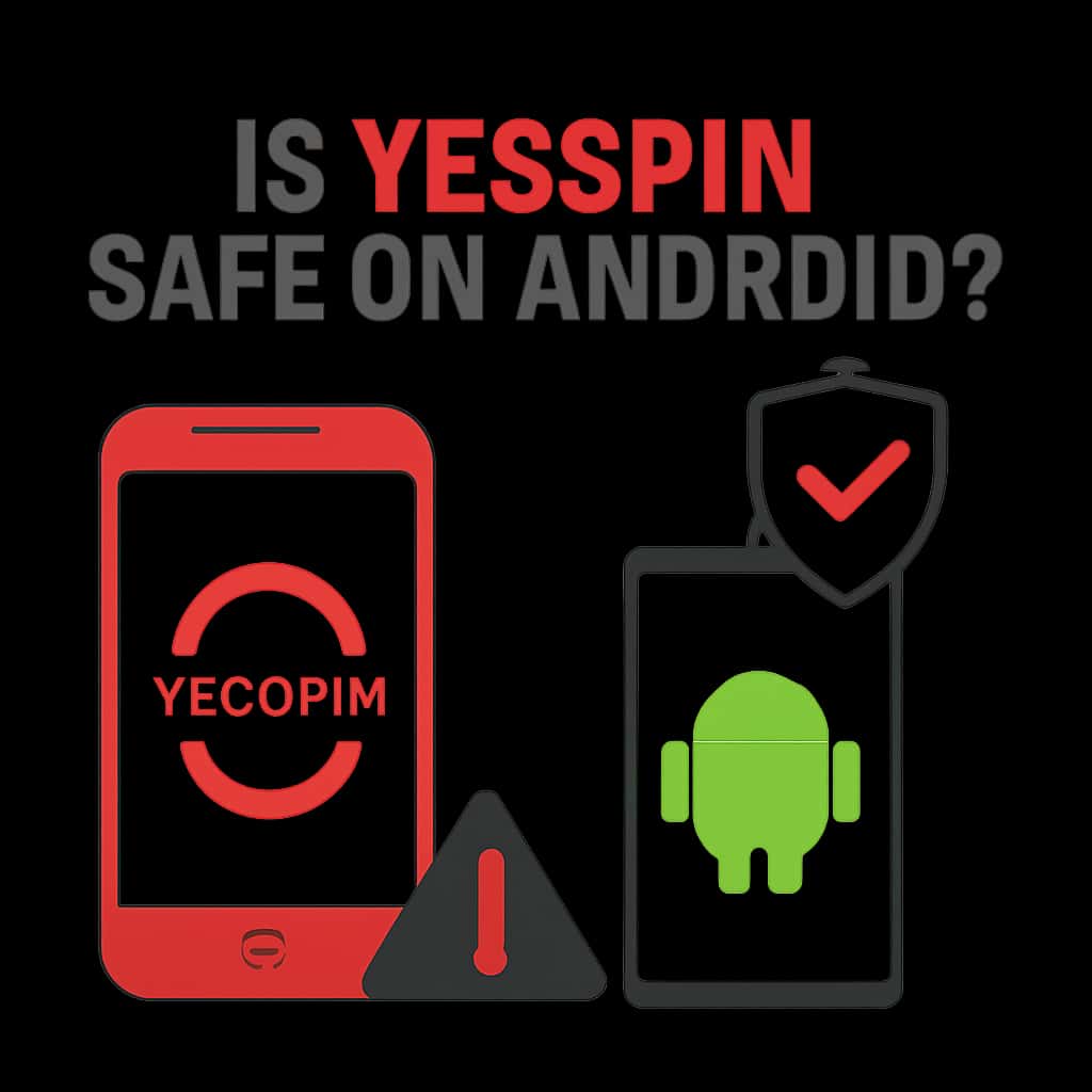 An informative diagram showcasing YesSpin's security protocols for Android.