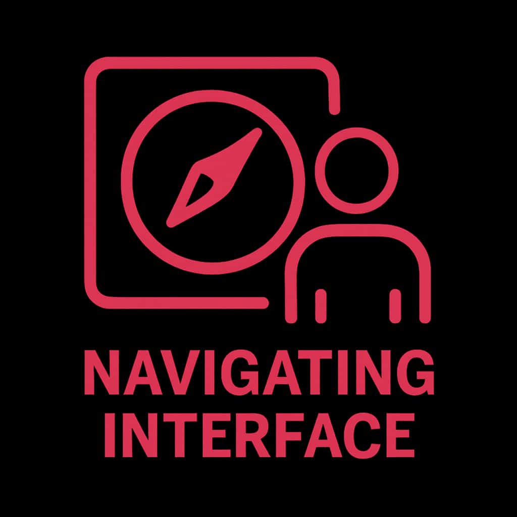 Icon for YesSpin Interface navigation guide.