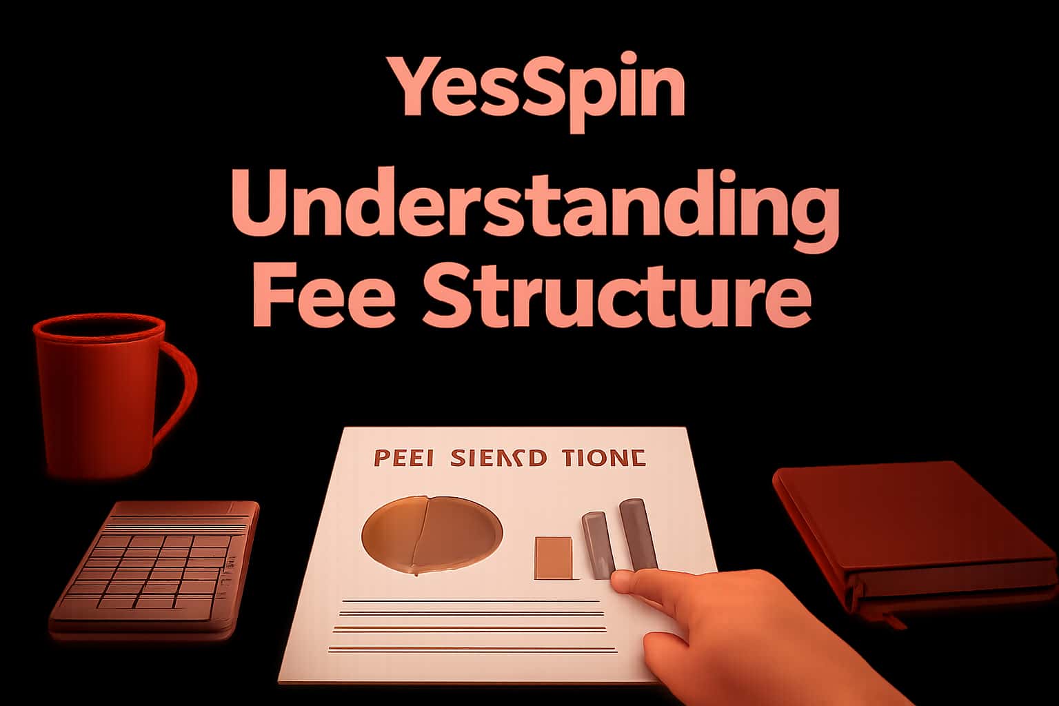 Informational image illustrating the YesSpin fee structure.