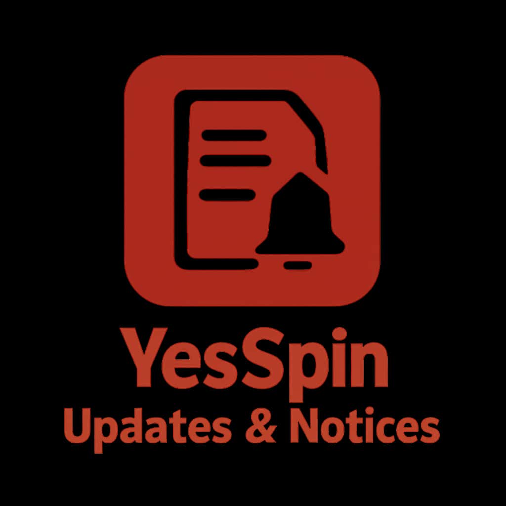 Thumbnail representing YesSpin Updates and Notices.