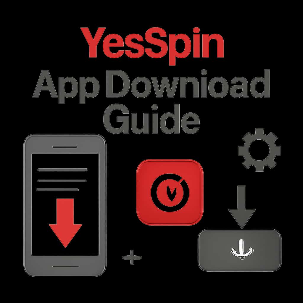 Illustration detailing the YesSpin App Download process.